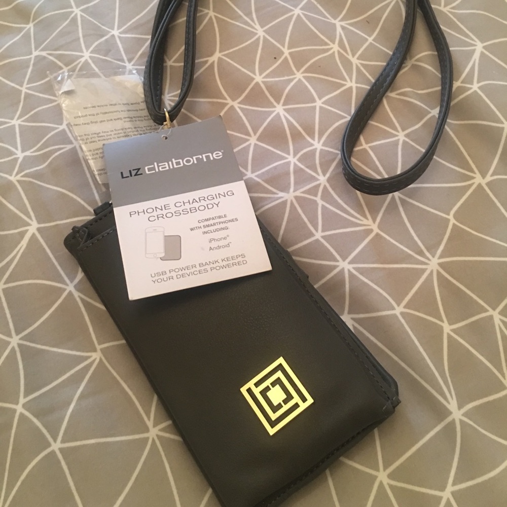 Liz Claiborne Charging Crossbody, NEW WITH TAGS!